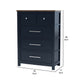 Tela Tall Dresser Chest | 5 Drawers | Metal Handles | Blue Solid Pinewood BM339301