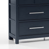Tela Wide Dresser | 8 Drawers w Metal Handles | Blue Solid Pinewood BM339302