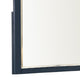 Tela 36’’ Dresser Mirror | Blue Pinewood Frame | Dark Brown Top BM339303