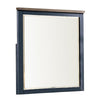 Tela 36’’ Dresser Mirror | Blue Pinewood Frame | Dark Brown Top BM339303