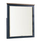 Tela 36’’ Dresser Mirror | Blue Pinewood Frame | Dark Brown Top BM339303