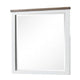 Tela Dresser Mirror | White Pinewood Frame | Dark Brown Top | 36’’ BM339306
