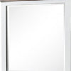 Tela Dresser Mirror | White Pinewood Frame | Dark Brown Top | 36’’ BM339306