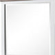Tela Dresser Mirror | White Pinewood Frame | Dark Brown Top | 36’’ BM339306