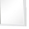Tela Dresser Mirror | White Pinewood Frame | Dark Brown Top | 36’’ BM339306