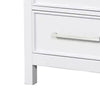 Tela Nightstand | 2 Drawers | Metal Handles | 25’’ | White Pinewood BM339307