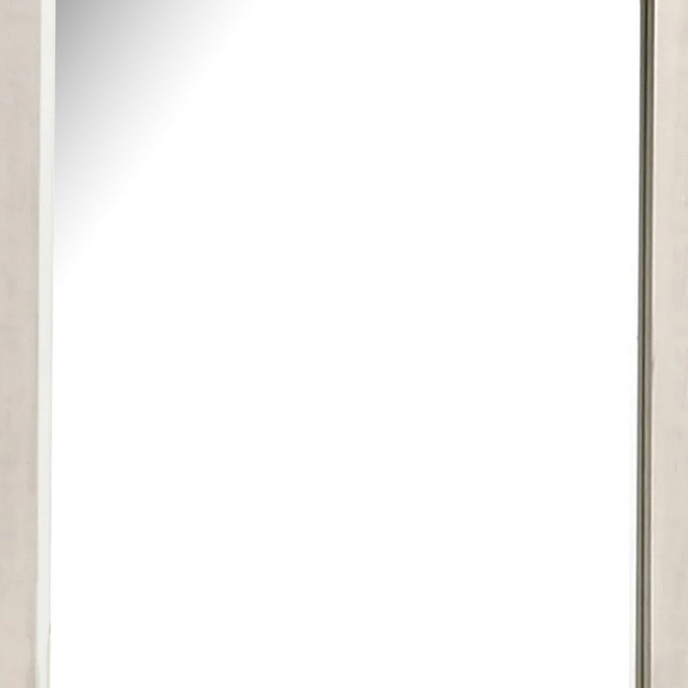 Hyao Dresser Mirror | White Wash Veneer | 38’’ Square Frame BM339310