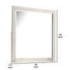 Hyao Dresser Mirror | White Wash Veneer | 38’’ Square Frame BM339310