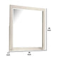 Hyao Dresser Mirror | White Wash Veneer | 38’’ Square Frame BM339310