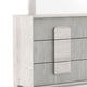 Nomi Wide Dresser | 6 Drawers and Melamine Top | Stone Gray Front BM339313