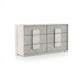 Nomi Wide Dresser | 6 Drawers and Melamine Top | Stone Gray Front