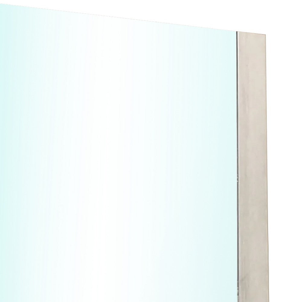 Nomi Dresser Mirror | 44’’ White Wash Rectangular Wood Frame BM339314