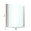 Nomi Dresser Mirror | 44’’ White Wash Rectangular Wood Frame BM339314