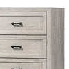 Miot Tall Dresser Chest | 4 Drawers w Metal Handles | White Wash Wood BM339316