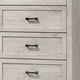 Miot Tall Dresser Chest | 4 Drawers w Metal Handles | White Wash Wood BM339316