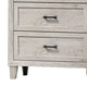 Miot Tall Dresser Chest | 4 Drawers w Metal Handles | White Wash Wood BM339316