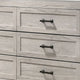 Miot Wide Dresser | 6 Drawers w Metal Handles | White Wash Wood BM339317