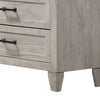 Miot Wide Dresser | 6 Drawers w Metal Handles | White Wash Wood BM339317
