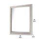 Miot Dresser Mirror | 39’’ Square Wood Frame | White Wash BM339318