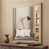 Miot Dresser Mirror | 39’’ Square Wood Frame | White Wash BM339318