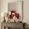 Miot Dresser Mirror | 39" Square Wood Frame | White Wash