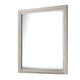Miot Dresser Mirror | 39’’ Square Wood Frame | White Wash BM339318