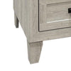 Miot Nightstand | 2 Drawers w Metal Handles | White Wash Wood | 24’’ BM339319