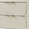 Zema Nightstand | 2 Drawers w Acrylic Handles | Silver Rubberwood | 30’’ BM339320