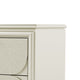 Zema Nightstand | 2 Drawers w Acrylic Handles | Silver Rubberwood | 30’’ BM339320