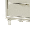 Zema Nightstand | 2 Drawers w Acrylic Handles | Silver Rubberwood | 30’’ BM339320