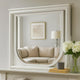 Dima Dresser Mirror | 38’’ | White Rubberwood | Embossed Panels w LED BM339322