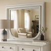 Dima Dresser Mirror | 38" | White Rubberwood | Embossed Panels w LED