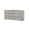 Suni Wide Dresser | Light Taupe Wood with UV Finish | 6 Drawers BM339325