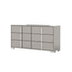 Suni Wide Dresser | Light Taupe Wood with UV Finish | 6 Drawers BM339325