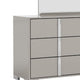 Suni Wide Dresser | Light Taupe Wood with UV Finish | 6 Drawers BM339325