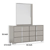 Suni Wide Dresser | Light Taupe Wood with UV Finish | 6 Drawers BM339325