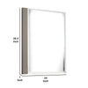 Suni Dresser Mirror | 40’’ | Sleek Light Taupe Wood | Frameless Design BM339326