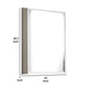 Suni Dresser Mirror | 40’’ | Sleek Light Taupe Wood | Frameless Design BM339326