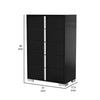 Suni Tall Dresser Chest | Piano Black Wood with UV Finish | 5 Drawers BM339328