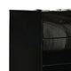 Suni Wide Dresser | Piano Black Wood with UV Finish | 6 Drawers BM339329