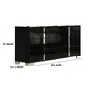 Suni Wide Dresser | Piano Black Wood with UV Finish | 6 Drawers BM339329