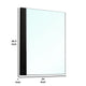 Suni Dresser Mirror | 40’’ | Sleek Piano Black Wood | Frameless Design BM339330