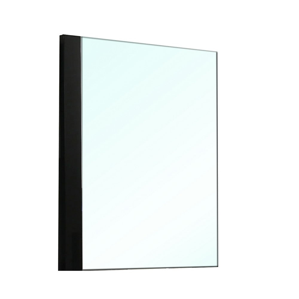Suni Dresser Mirror | 40’’ | Sleek Piano Black Wood | Frameless Design BM339330