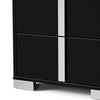 Suni Nightstand | Piano Black Wood with UV Finish | 2 Drawers | 24’’ BM339331