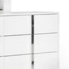 Suni Wide Dresser | Glossy White Wood with UV Finish | 6 Drawers BM339333