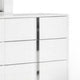 Suni Wide Dresser | Glossy White Wood with UV Finish | 6 Drawers BM339333