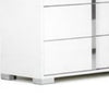Suni Wide Dresser | Glossy White Wood with UV Finish | 6 Drawers BM339333