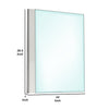 Suni Dresser Mirror | 40’’ | Sleek White Wood | Frameless Design BM339334