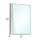 Suni Dresser Mirror | 40’’ | Sleek White Wood | Frameless Design BM339334