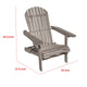 Geli Outdoor Adirondack Chair | Slatted Back | Gray Eucalyptus Wood